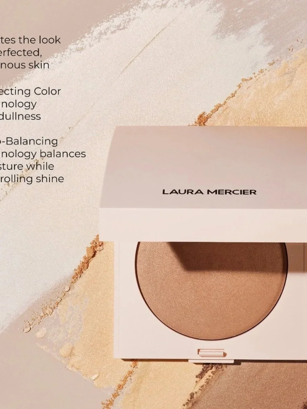 NEW Laura Mercier Real Flawless Luminous Pressed Powder Translucent Deep
